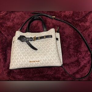 Michael Kors Black and Cream Purse